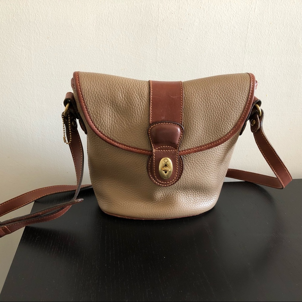 Coach Brown/Taupe Crossbody Bag